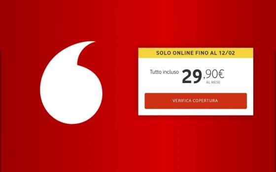 Vodafone, PROMO banda ultralarga: buono spesa da 100€