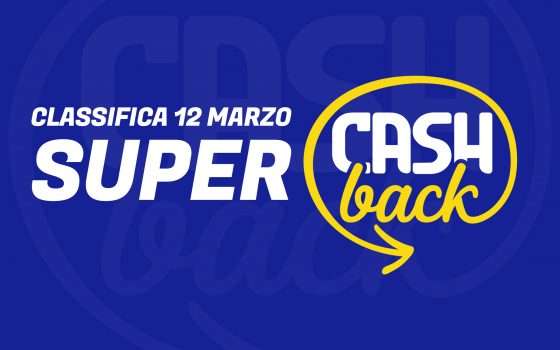 Super Cashback: classifica transazioni, 12 marzo