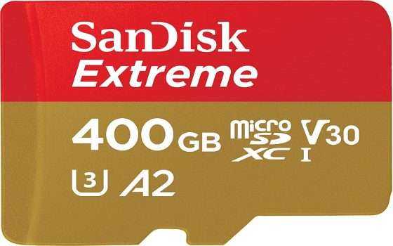 SanDisk Extreme microSDXC da 400GB a un prezzo eccezionale