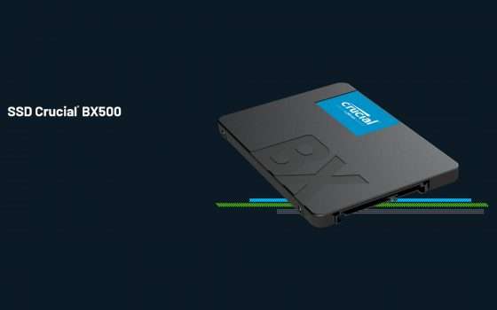 SSD Crucial BX500 a meno di 30 euro su eBay: IMPERDIBILE!