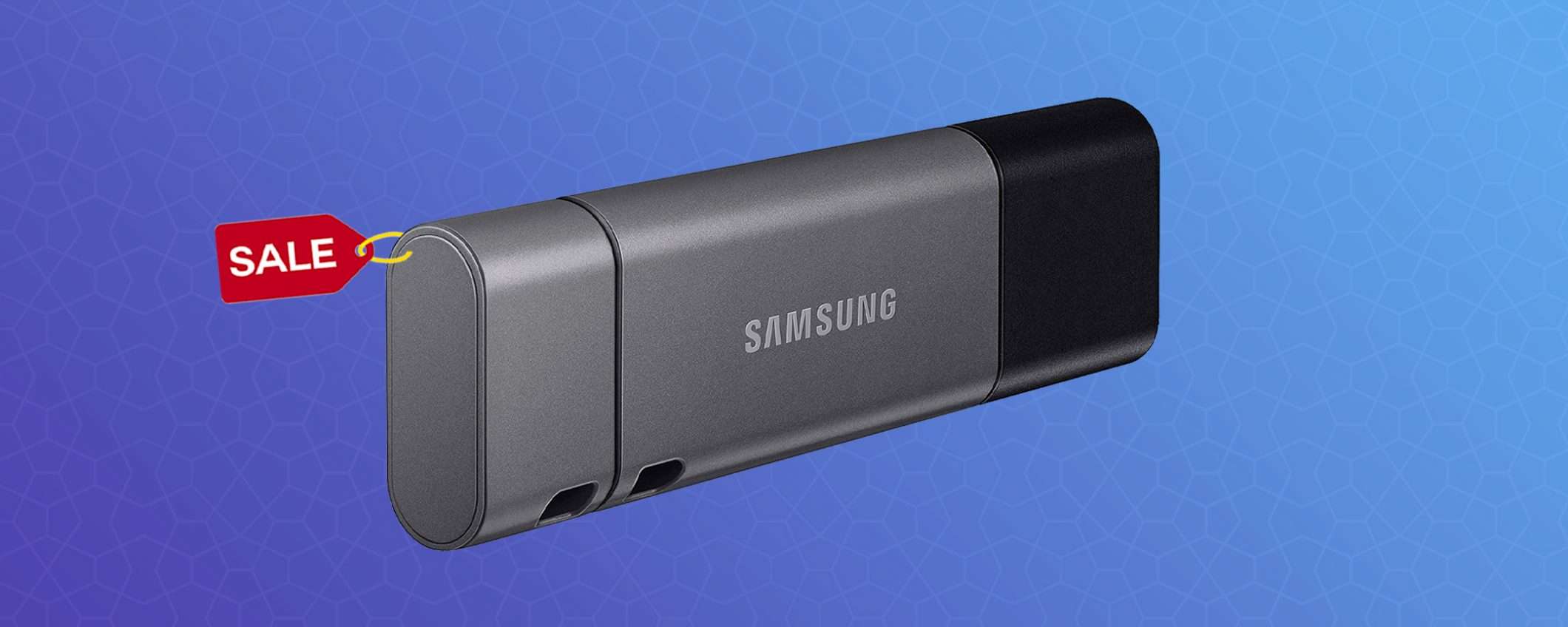 Samsung: Chiavetta USB-C da 256GB in offerta al 26% di sconto