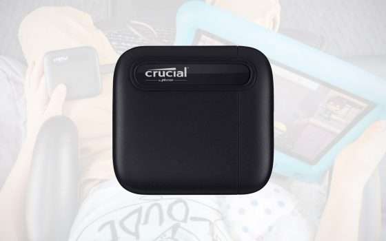 Crucial X6: SSD portatile 1 TB in sconto del 31%