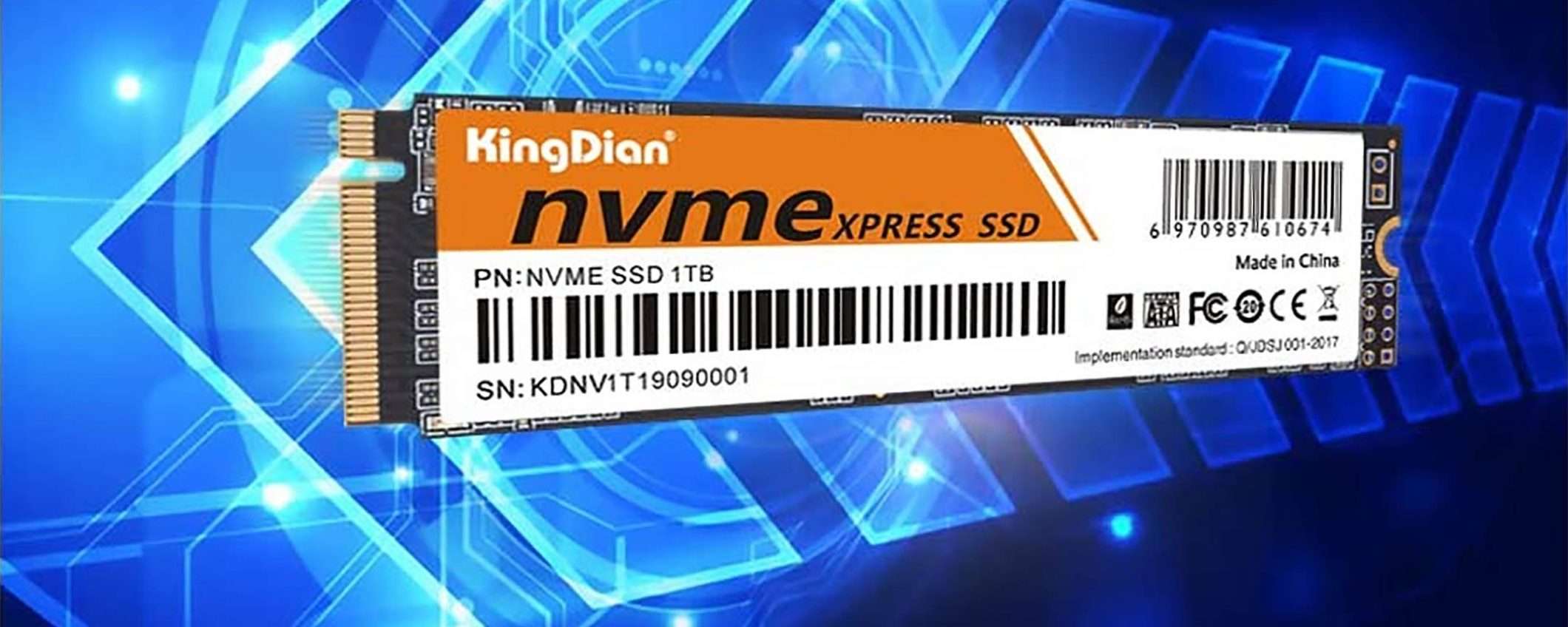 SSD KingDian fino a 1 TB oggi in sconto su Amazon