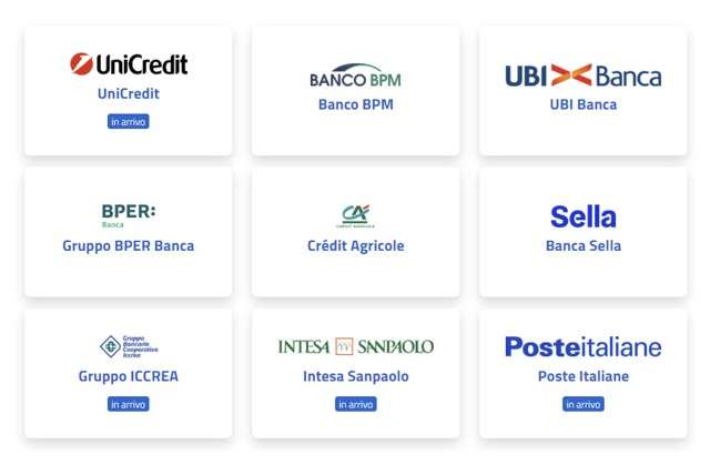 Banche che autorizzano l'uso di Maestro per il Bancomat in funzione cashback