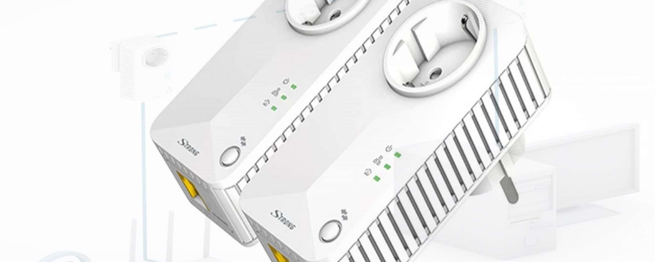 Kit Powerline 500Mbps schuko integrata in offerta