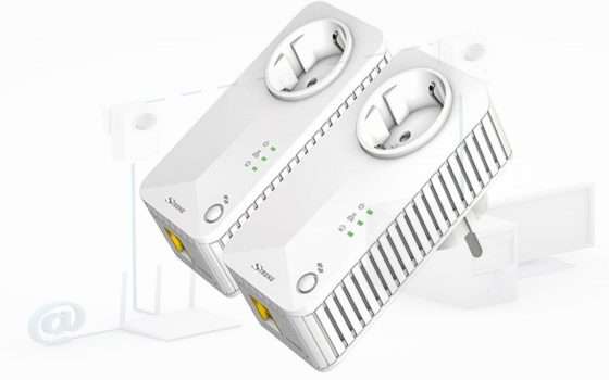 Kit Powerline 500Mbps schuko integrata in offerta