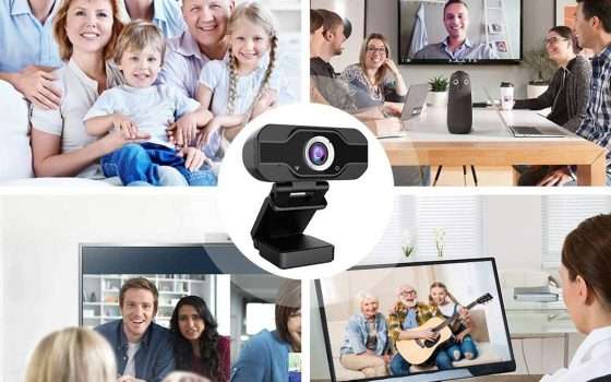 Webcam Full HD per DaD e lavoro in offerta lampo