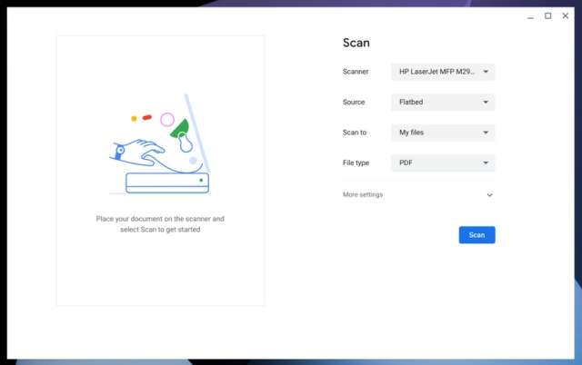 Chrome OS Scan app
