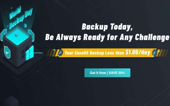 EaseUS Todo Backup: sconto 50% fino al 30 aprile