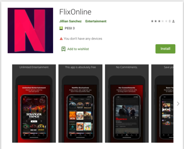 FlixOnline malware