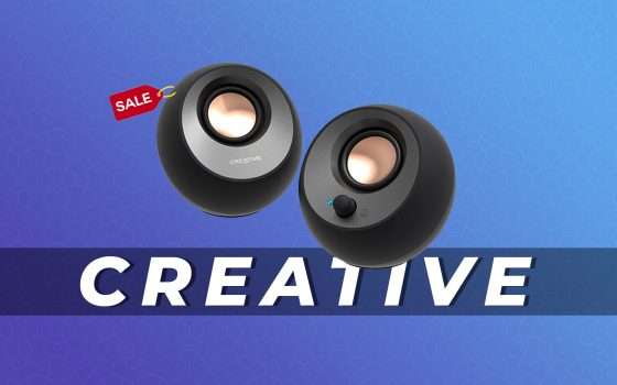 Creative Pebble: casse per PC in offerta con questo COUPON