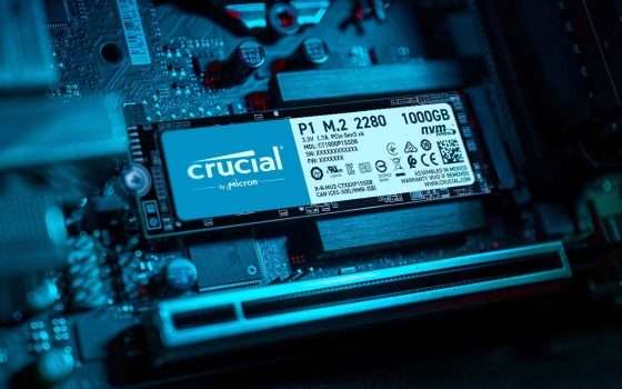 Crucial P1: SSD da 1 TB a meno di 100 euro