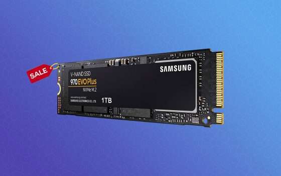 Samsung 970 EVO Plus: SSD NVMe da 1TB in offerta a metà prezzo