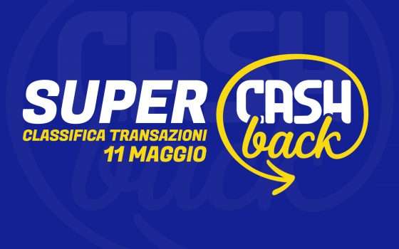 Super Cashback: -50 giorni, la classifica di oggi