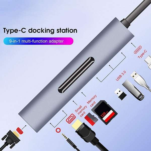 HUB USB Type-C Heayzoki 9 in 1 - 1