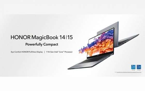 Honor MagicBook 14 e 15 con Intel Tiger Lake