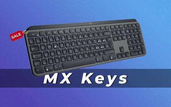 Logitech MX Keys: tastiera wireless in offerta su Amazon (-26%)