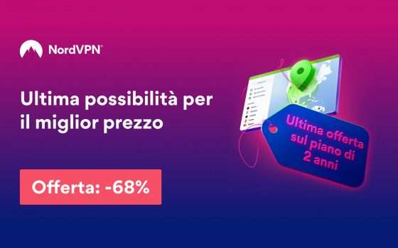 NordVPN al 68% di sconto, ultima possibilità!