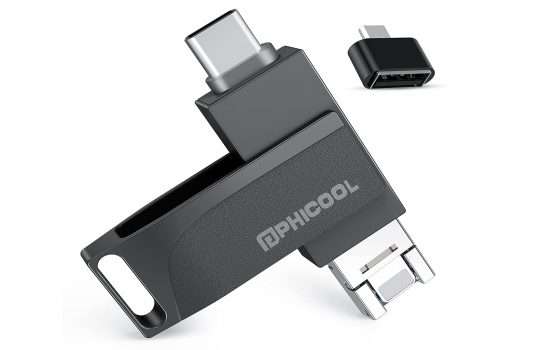 Chiavetta USB 256GB 3 in 1 per iPhone e PC in sconto