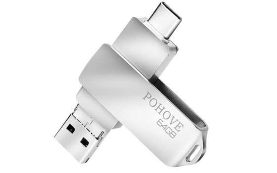 Chiavetta USB 3.0 64GB 3 in 1 a meno di 15 euro