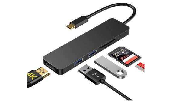 HUB USB-C 5 in 1 con HDMI 4K a meno di 8 euro