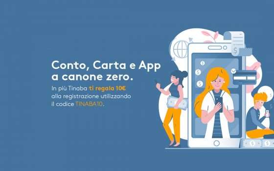 Tinaba: conto e carta prepagata a costo zero