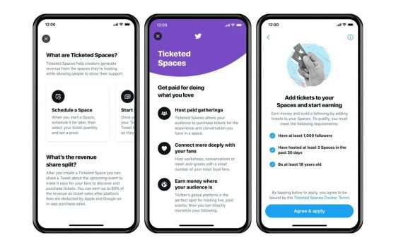 Ticketed Spaces: Twitter prenderà il 20%