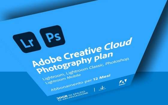 Adobe Photoshop, offerta Amazon: -38%