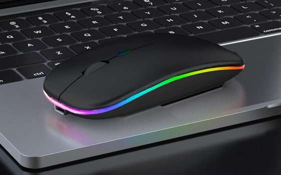 Mouse wireless RGB a 8 euro: l'affare di oggi