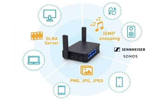 Router Wi-Fi 2,4/5GHz con OpenWrt preinstallato