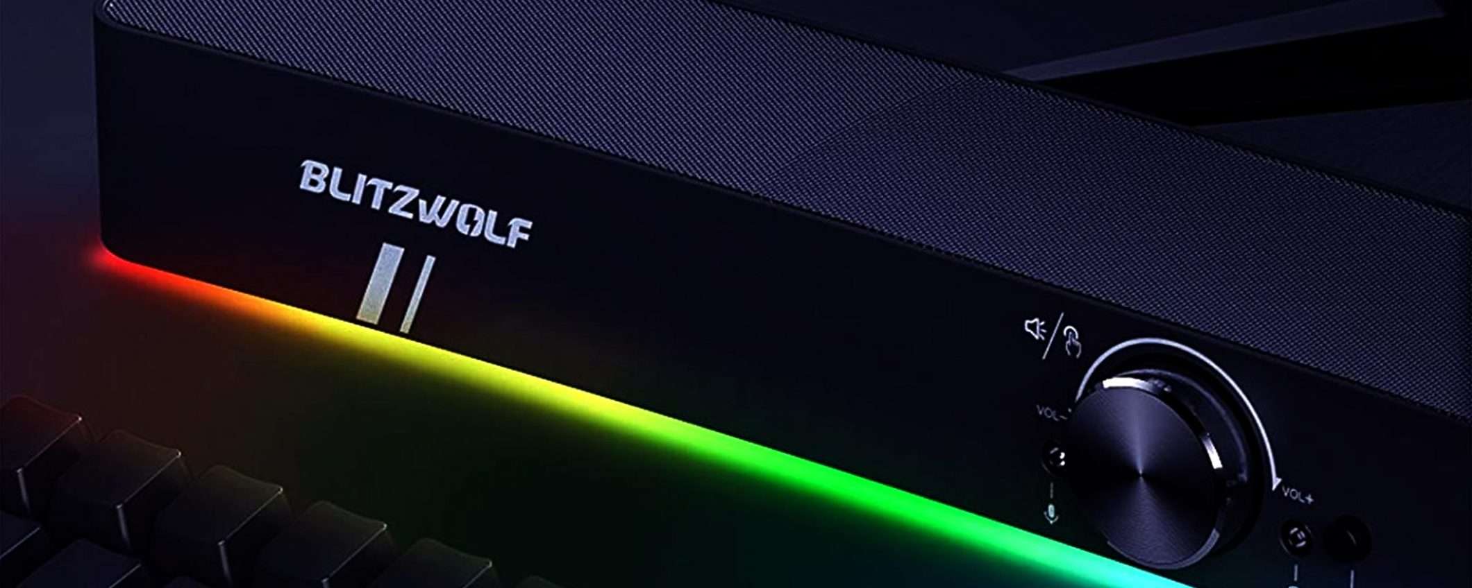 Soundbar con LED RGB per PC: prezzaccio su Amazon