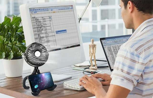 Ventilatore USB con luce integrata