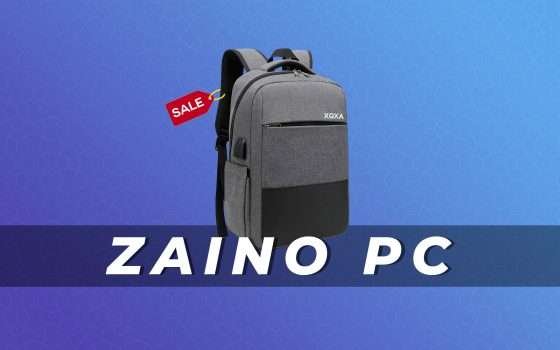 Zaino per PC: tessuto impermeabile e porta USB in offerta (-40%)