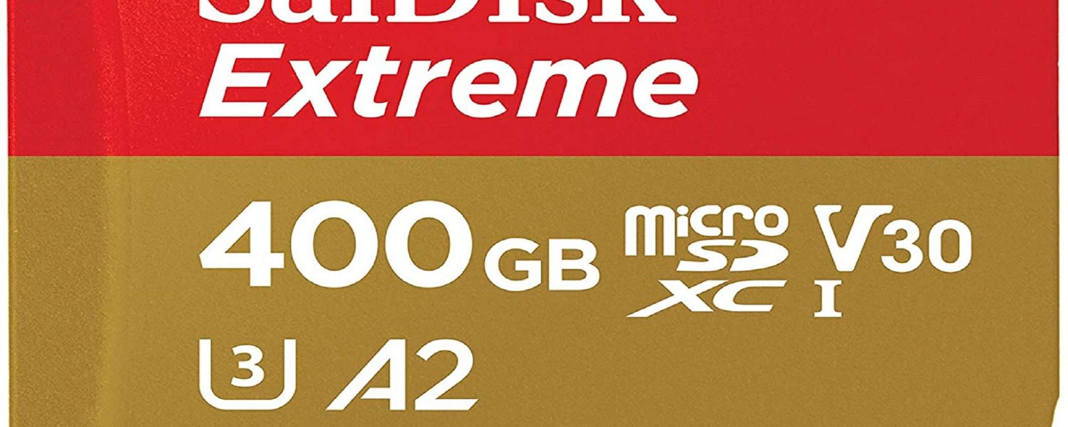 SanDisk Extreme microSDXC da 400GB scontata di quasi 30€