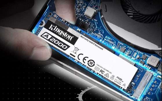 Kingston A2000: SSD da 250 e 500 GB in offerta