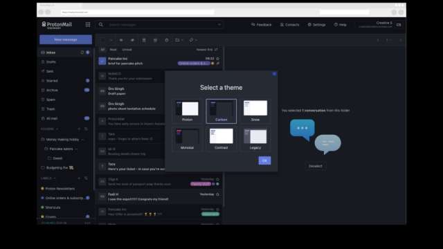 ProtonMail theme
