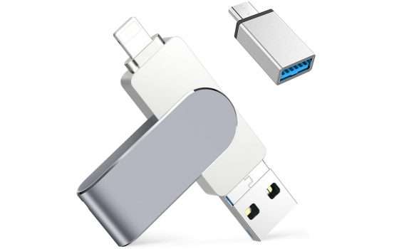 Pendrive 128GB 3 in 1 con adattatore USB-C in offerta