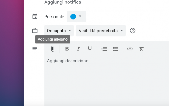 Inserire un allegato