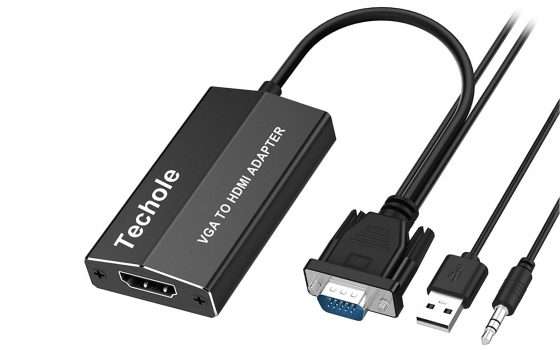 Adattatore VGA to HDMI 3 in 1 in offerta su Amazon