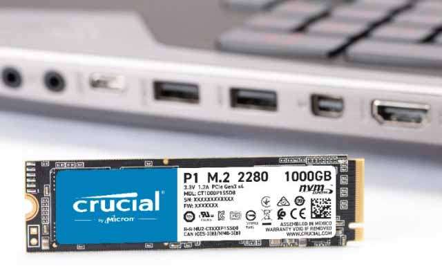 La SSD da 1 TB della linea Crucial P2