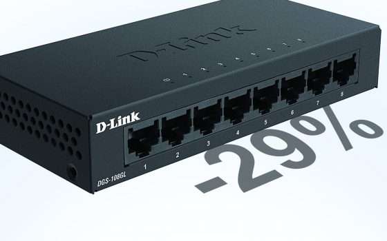 D-Link, 8 porte Gigabit per uno switch in sconto extra