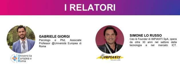 I relatori del webinar