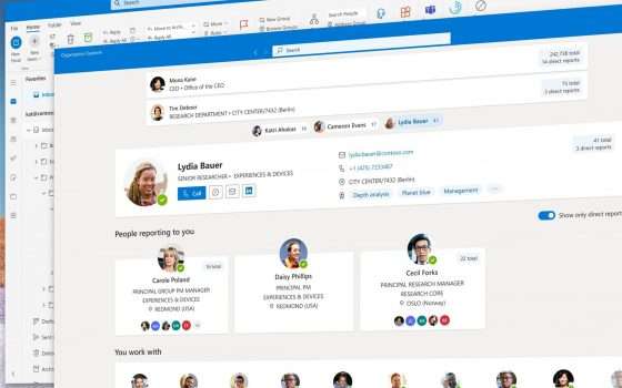 Microsoft mostra la nuova interfaccia di Outlook