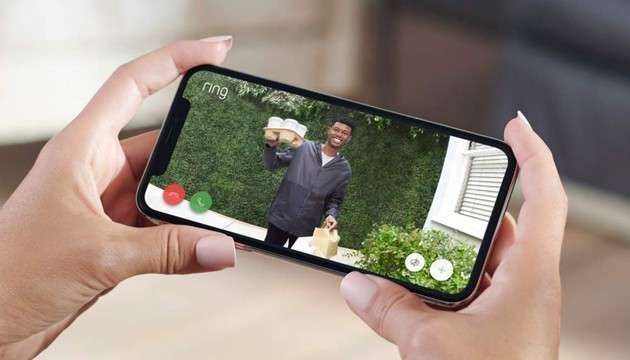 Immagini su smartphone da videocitofono Ring