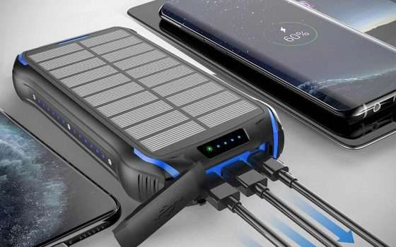 Il powerbank solare che ha tutto, in MAXI SCONTO