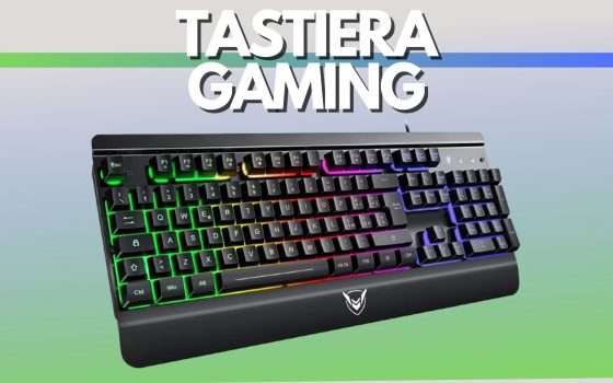 Tastiera gaming con DOPPIO SCONTO: soli 15€