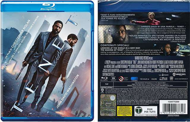 Tenet, il Blu-ray