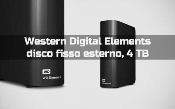 WD Elements, HDD 4 TB: grande spazio, GRANDE SCONTO