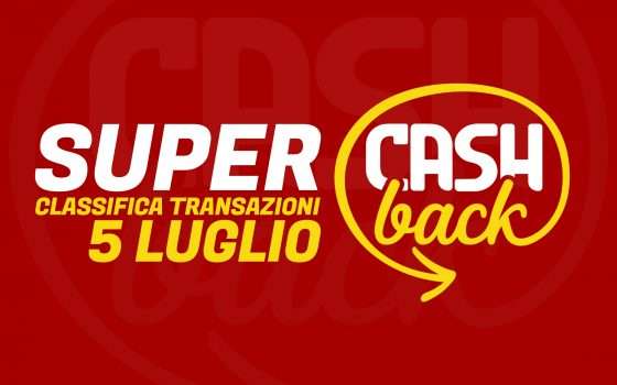 Super Cashback, la classifica: 781 posson bastare?