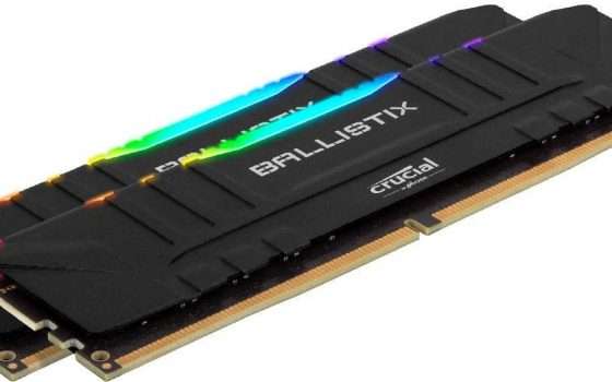 RAM Crucial Ballistix RGB da 16GB a un prezzo eccezionale!